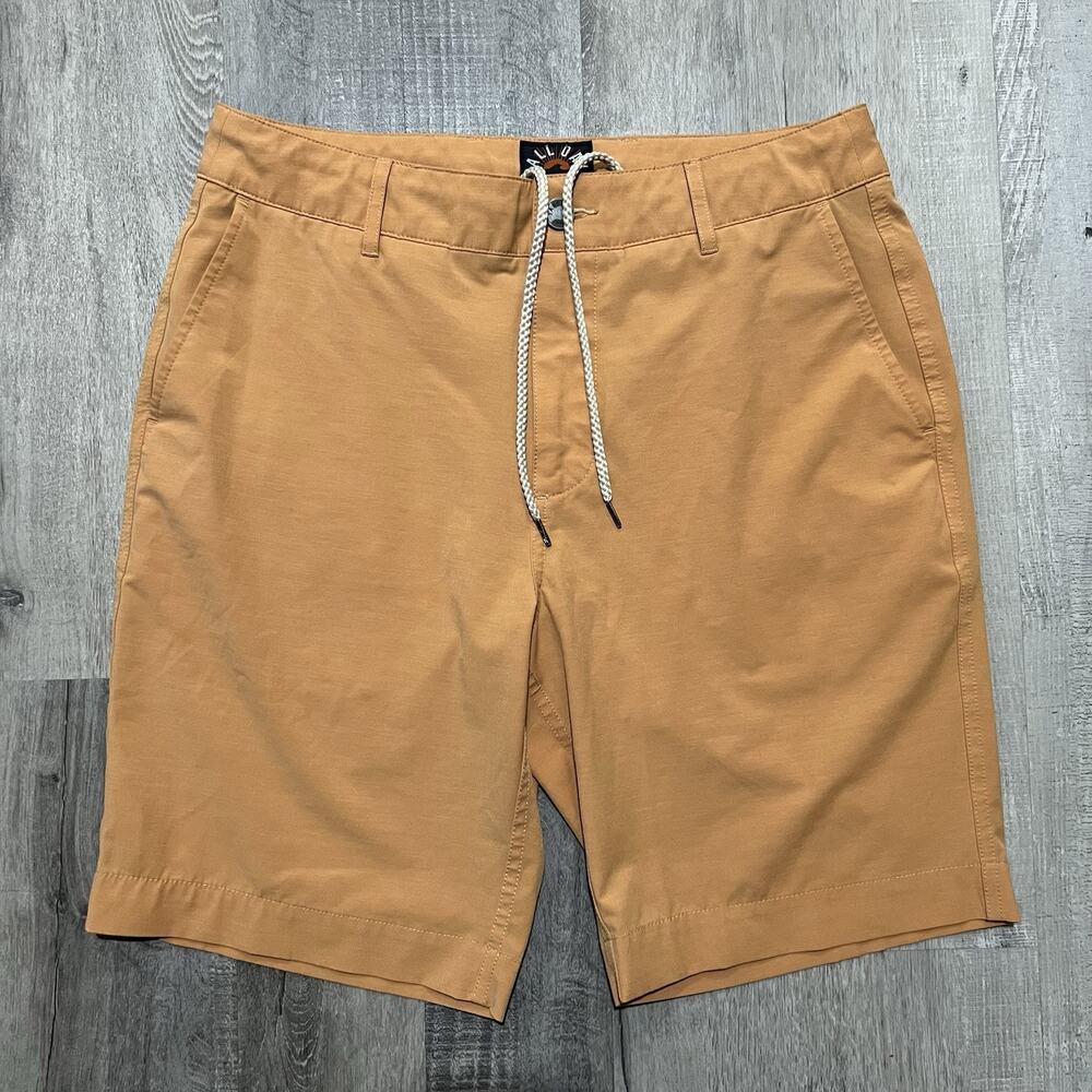 Faherty Men's All Day Shorts 9 Inch Inseam Sierra Orange Drawstring Summer Sz 30